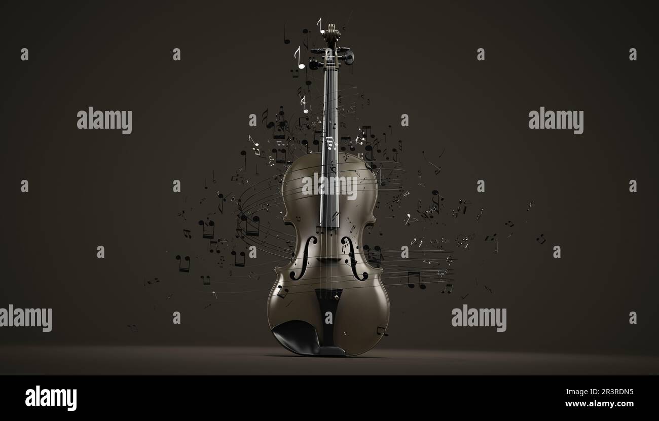 Partitions de violon Banque D'Images