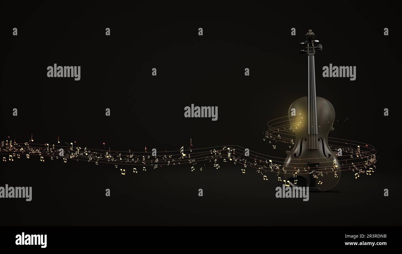 Partitions de violon Banque D'Images