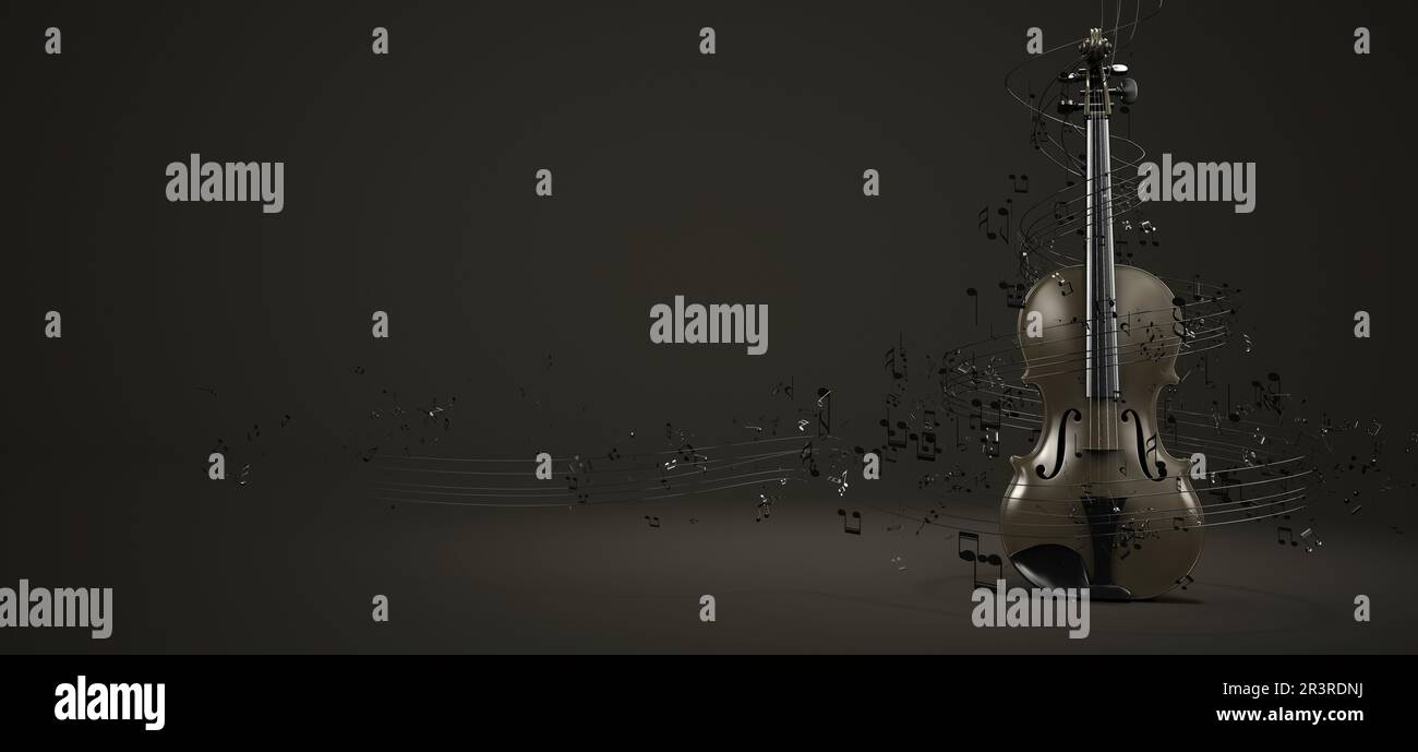 Partitions de violon Banque D'Images