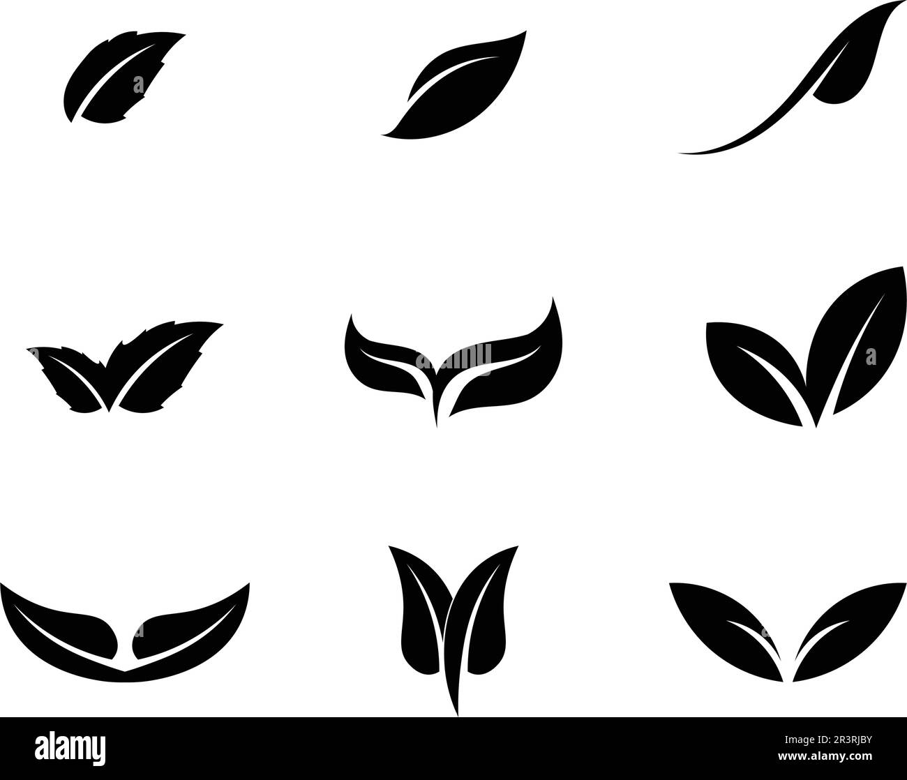 Feuille d'arbre logo vector design, eco-friendly concept. Illustration de Vecteur