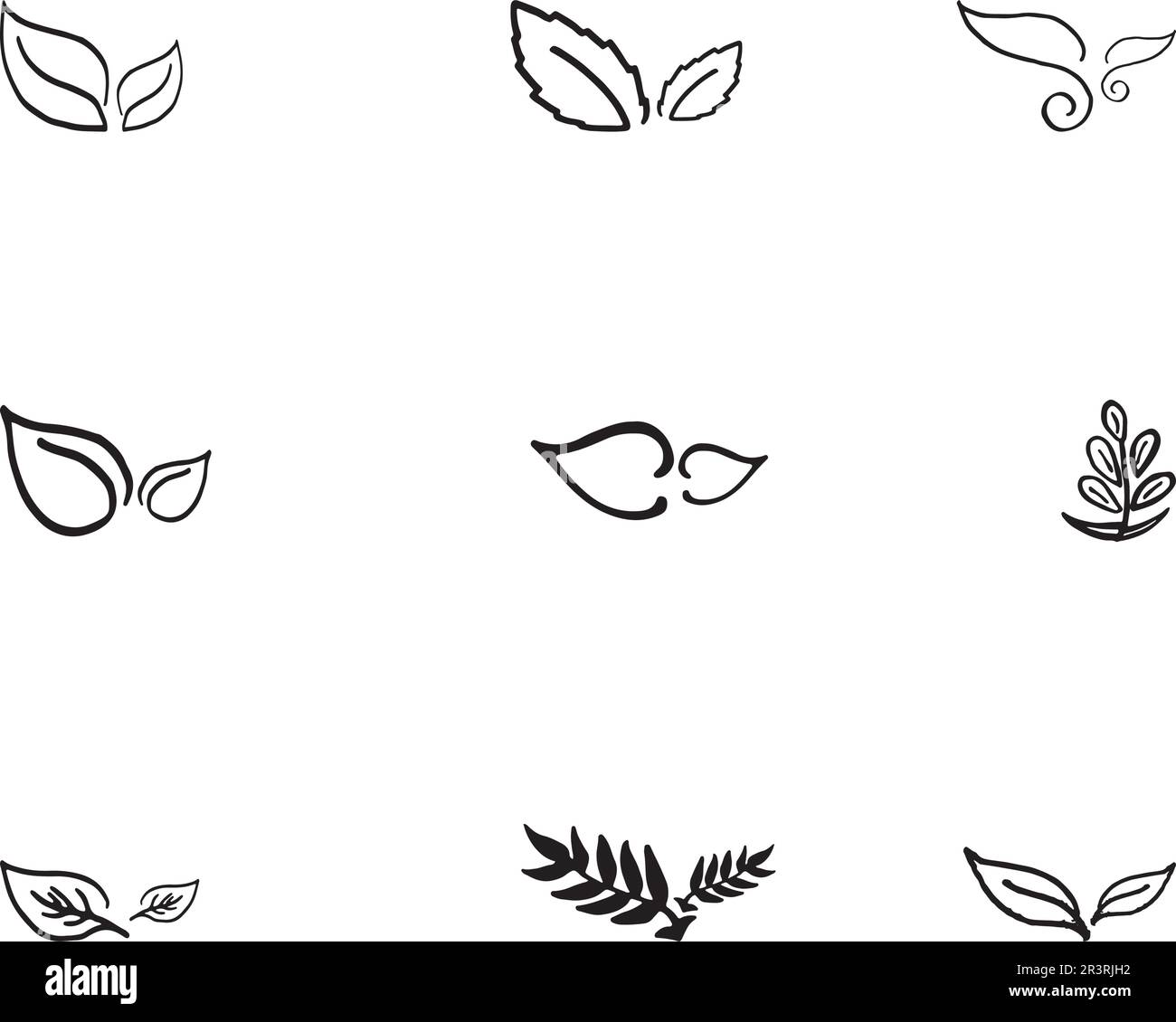 Feuille d'arbre logo vector design, eco-friendly concept. Illustration de Vecteur