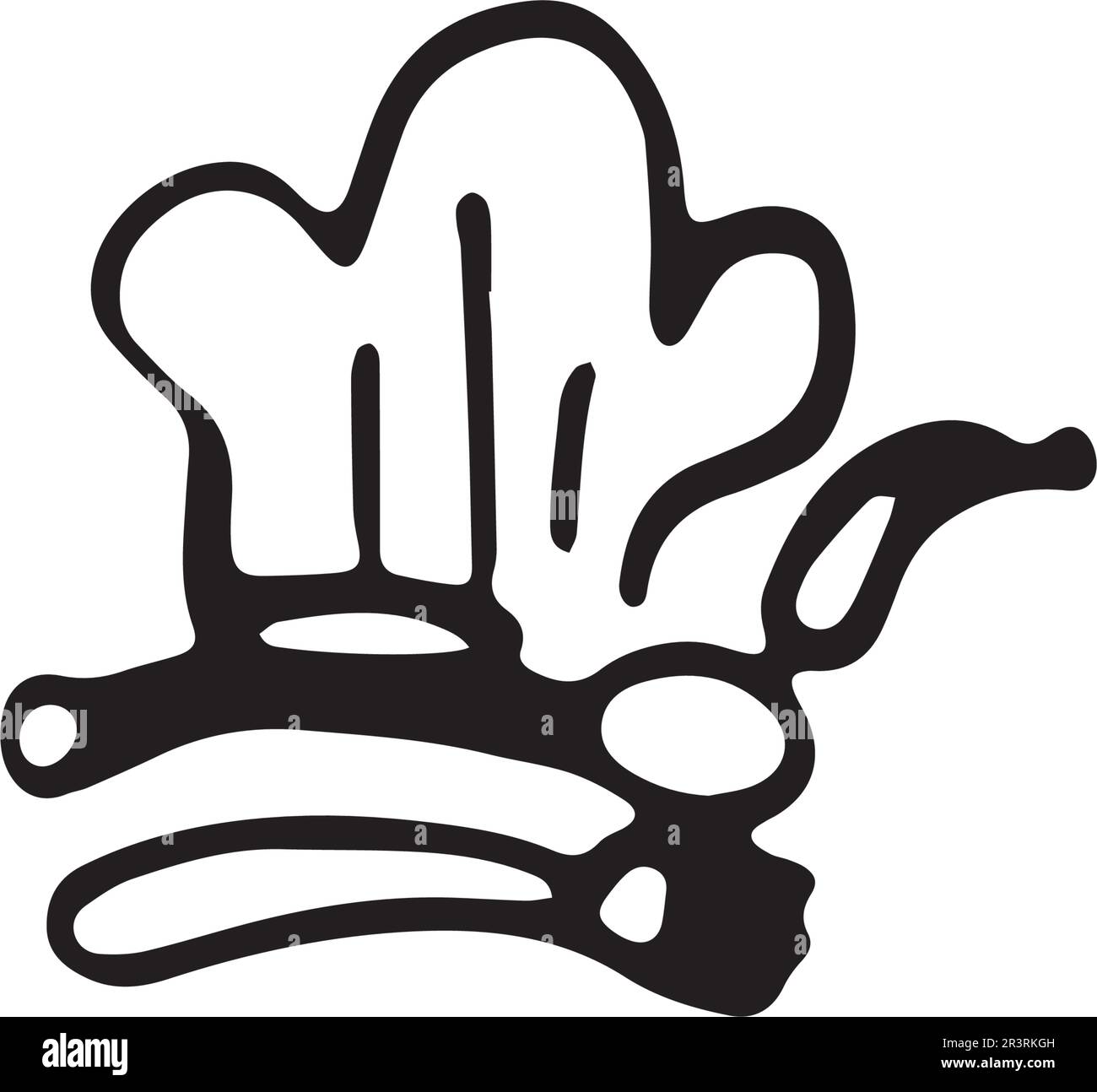 logo du chef cuisinier classique cuisine conception vectorielle Illustration de Vecteur