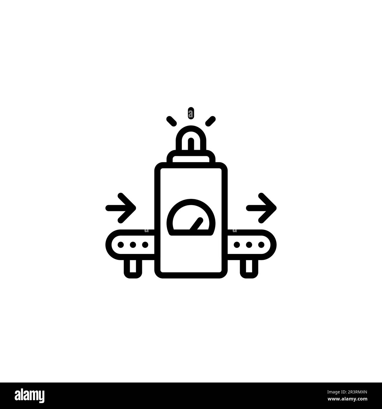 Automatisation des convoyeurs de ligne de montage : ligne d'automatisation pour une efficacité accrue Illustration de Vecteur