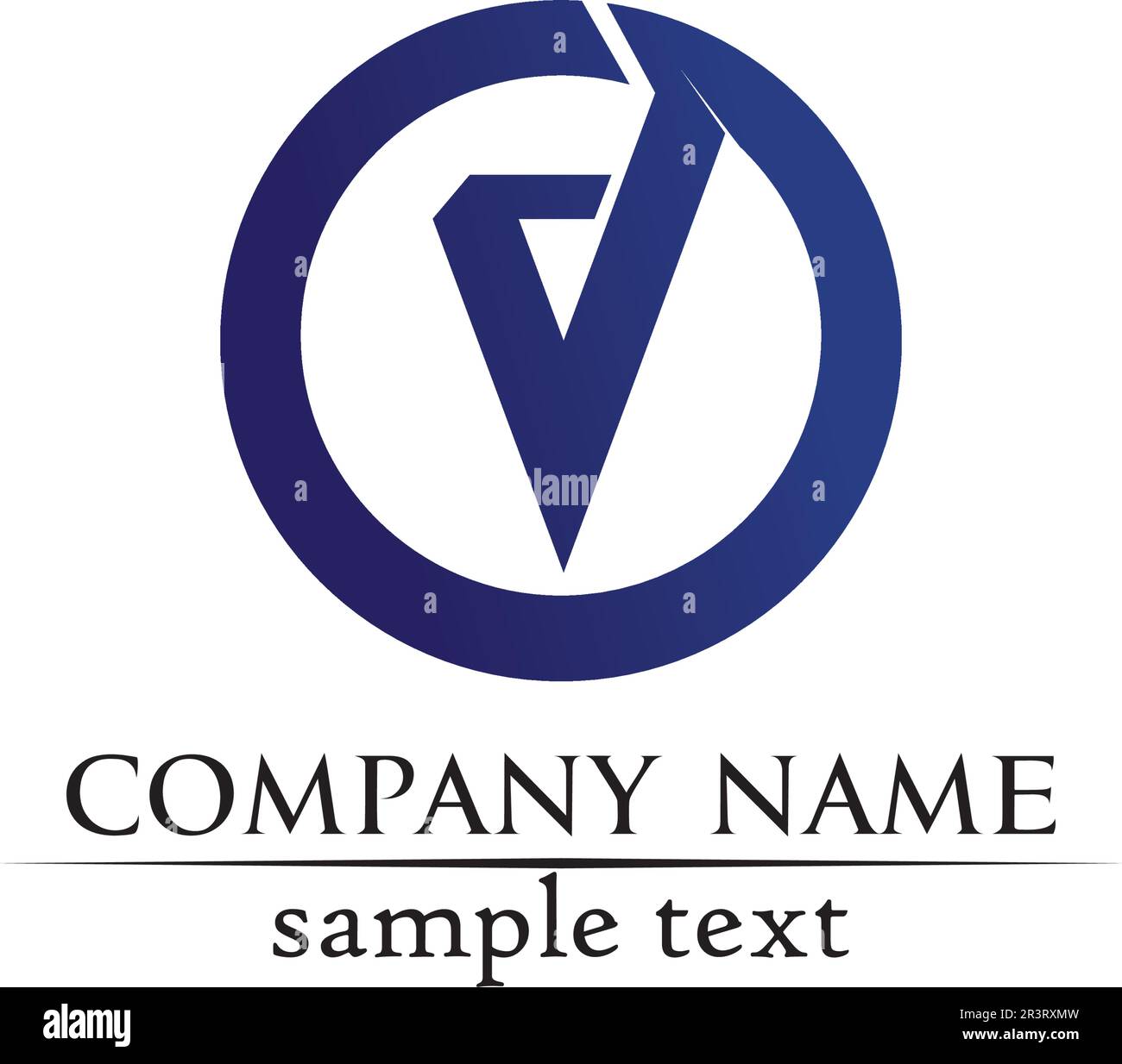 V logo Corporate design Vector V lettres logo d'affaires et modèle de symboles Illustration de Vecteur