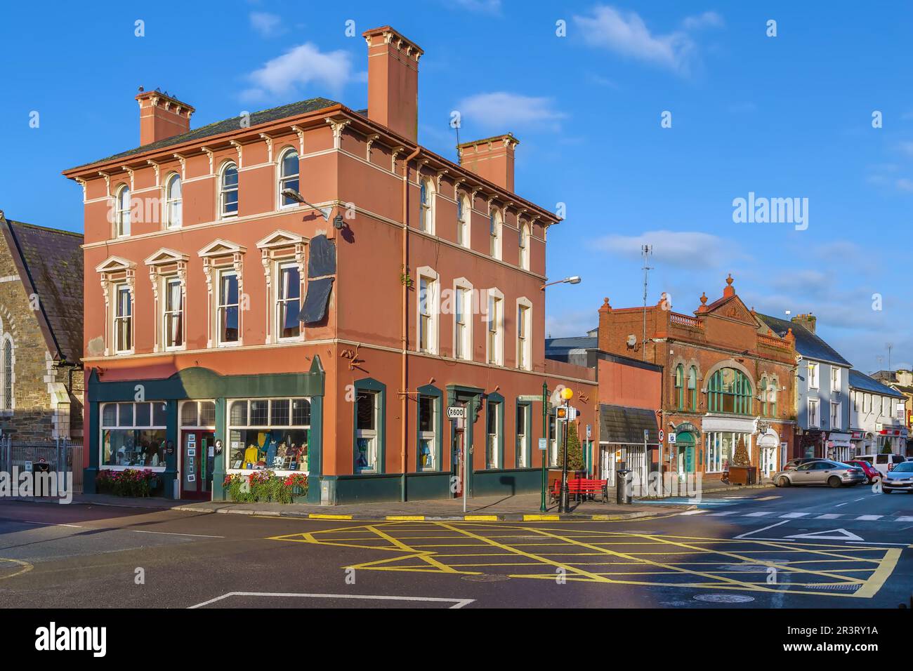 Rue à Kinsale, Irlande Banque D'Images