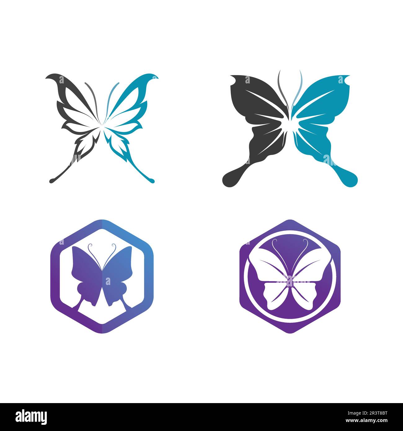 Papillon Beauté conception icône vecteur Illustration de Vecteur