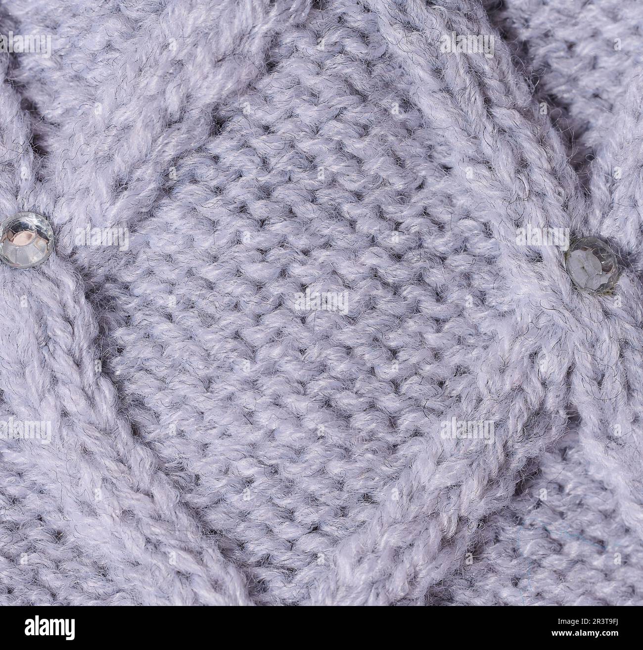 Texture de tissu gris tricoté Banque D'Images