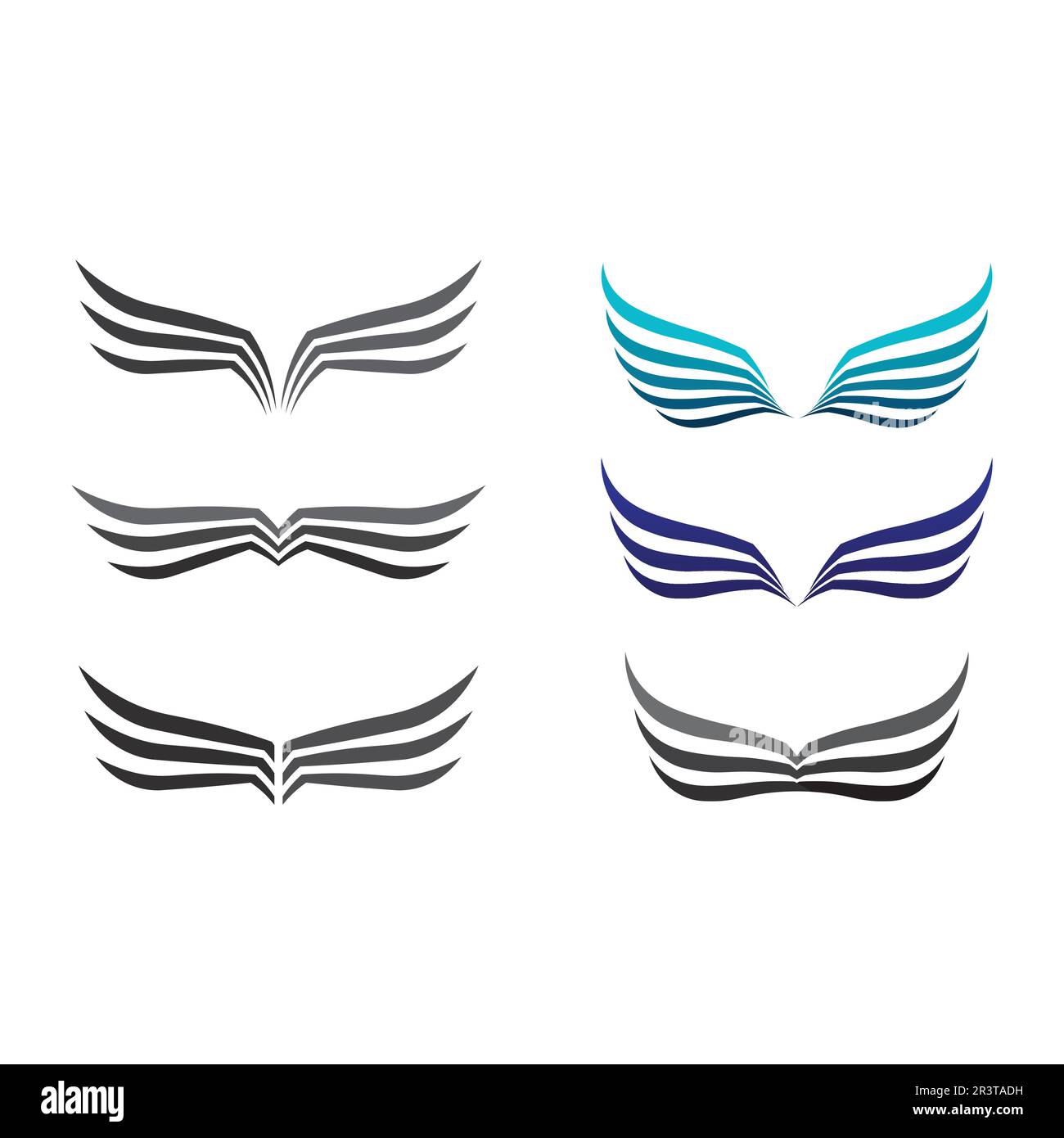 Icône de scénario de modèle de logo Falcon Eagle Bird Illustration de Vecteur