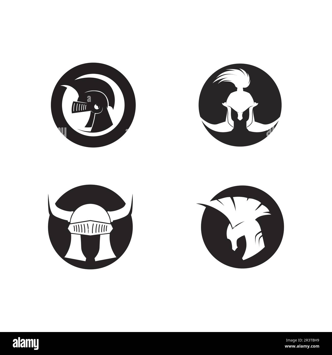 le logo spartan et gladiator icon crée un vecteur Illustration de Vecteur