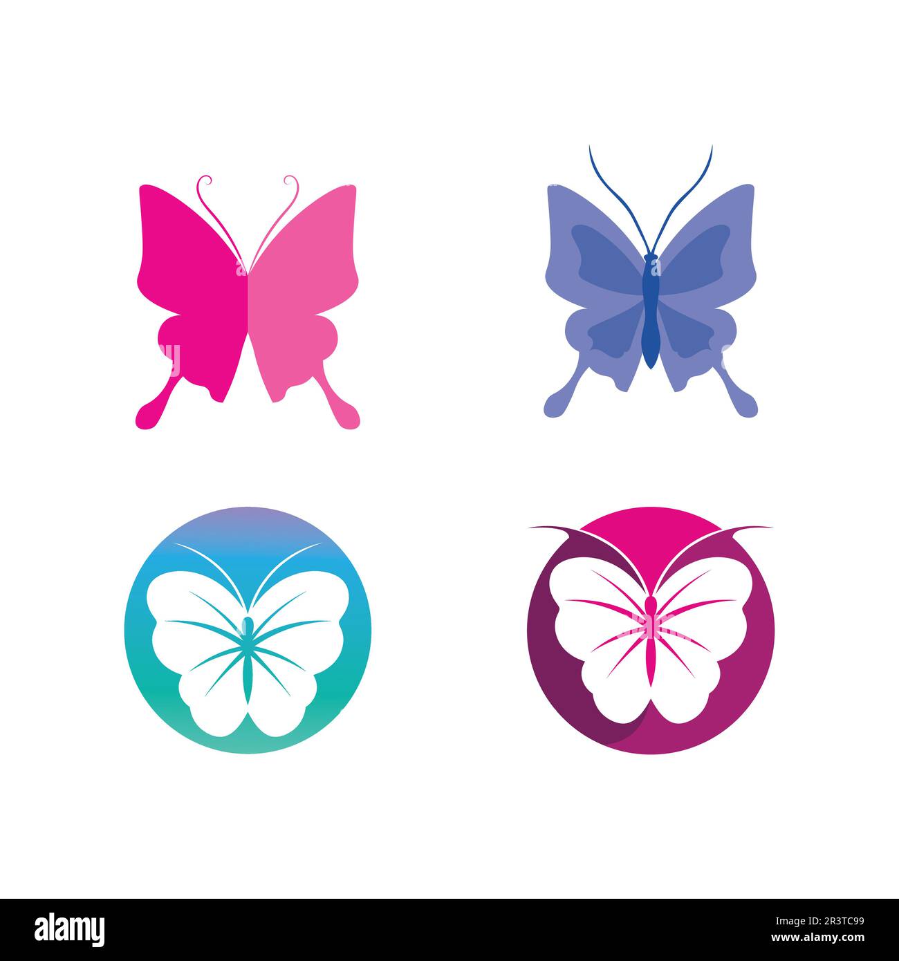 Papillon Beauté conception icône vecteur Illustration de Vecteur