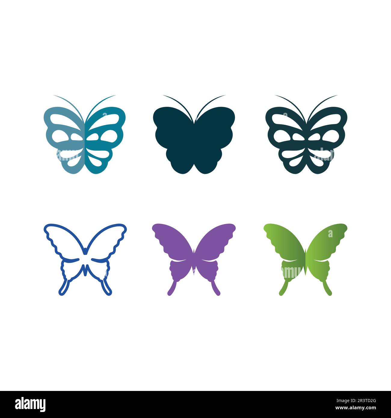 Papillon Beauté conception icône vecteur Illustration de Vecteur