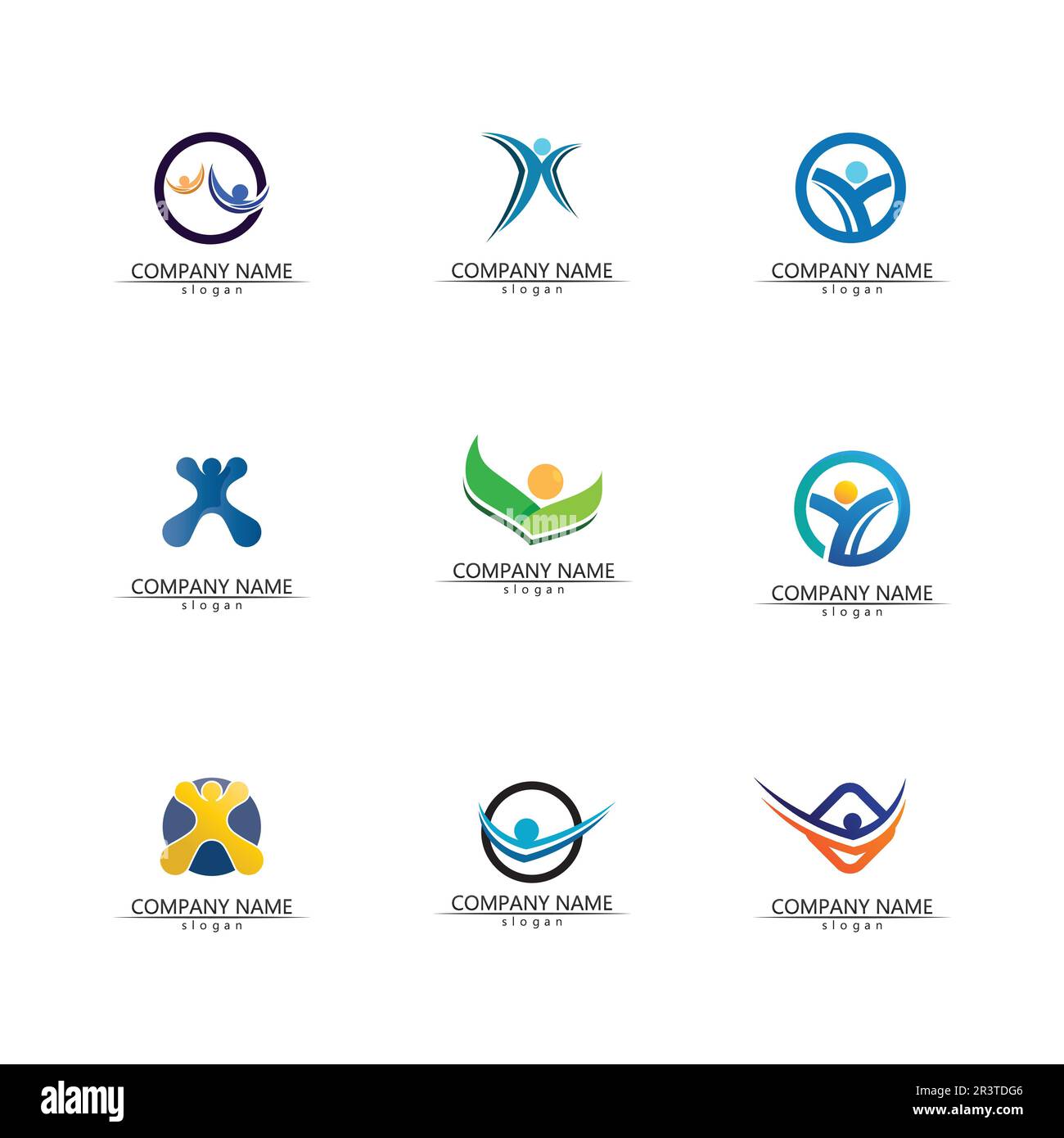 Icône personnes Groupe de travail Vector logo illustration design Illustration de Vecteur