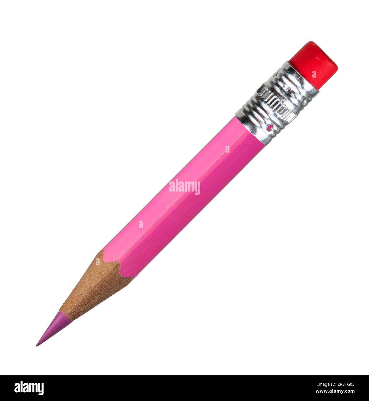 Crayon rose. Macro Banque D'Images