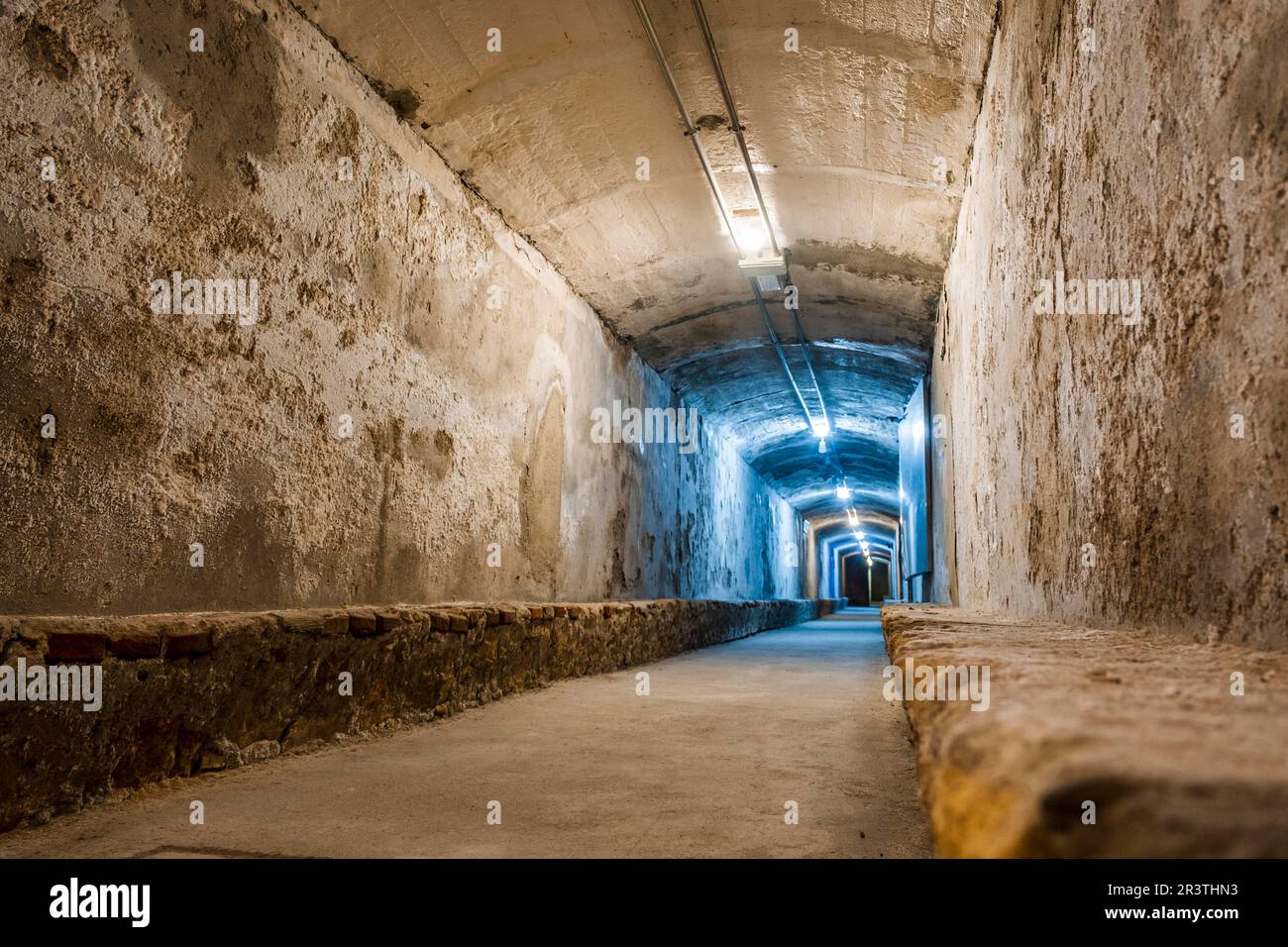 Almeria, Espagne, 29 décembre 2022: Abris de guerre civile, tunnels utilisés pendant la guerre civile espagnole, où la population locale a cherché la protection Banque D'Images