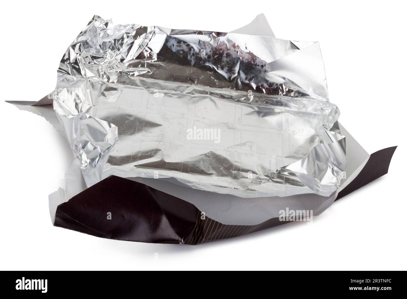 Emballage d'une barre de chocolat Banque D'Images