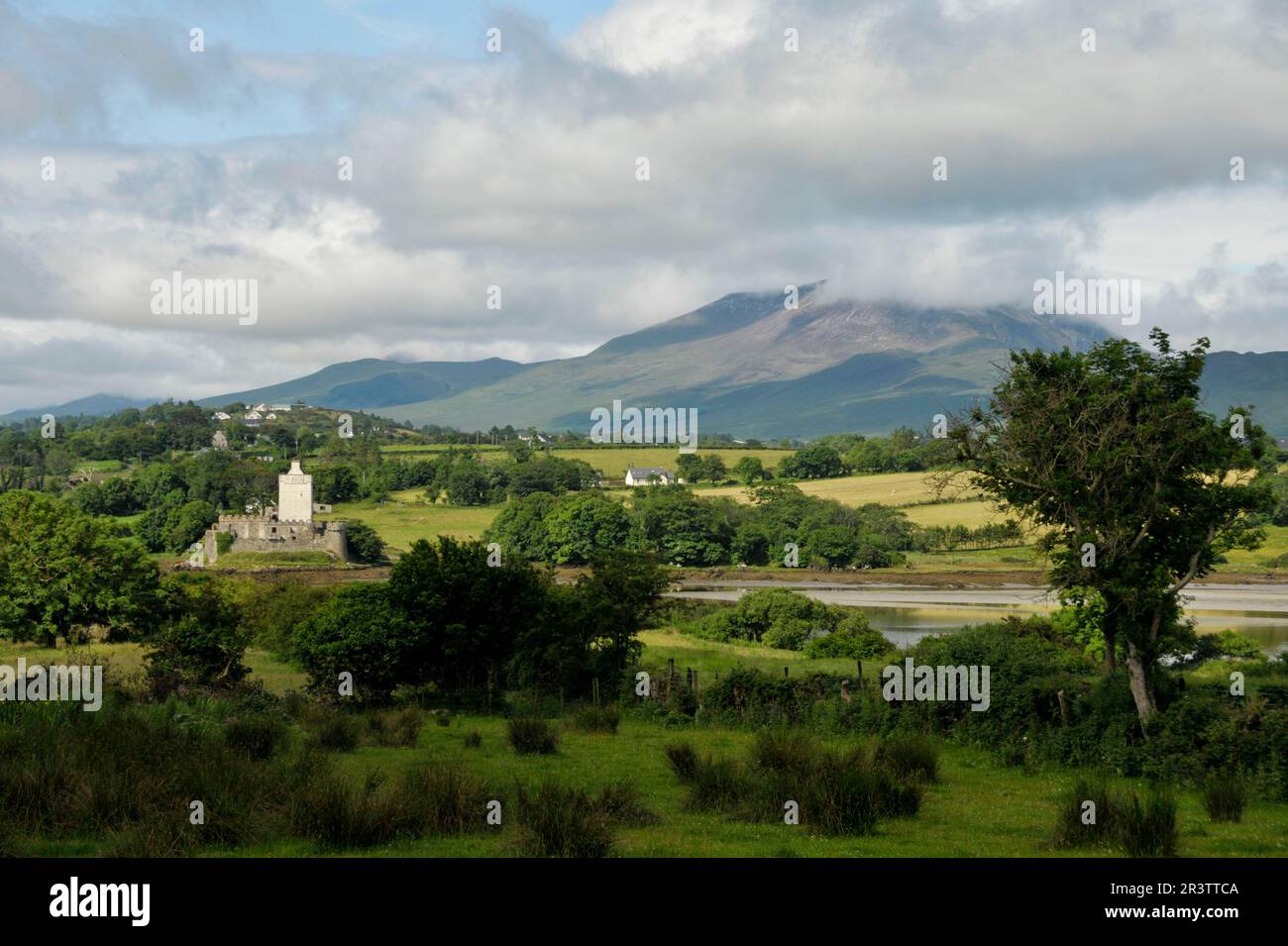 Château de Doe, près de Creeslough, comté de Donegal, Château de Doe, Irlande Banque D'Images