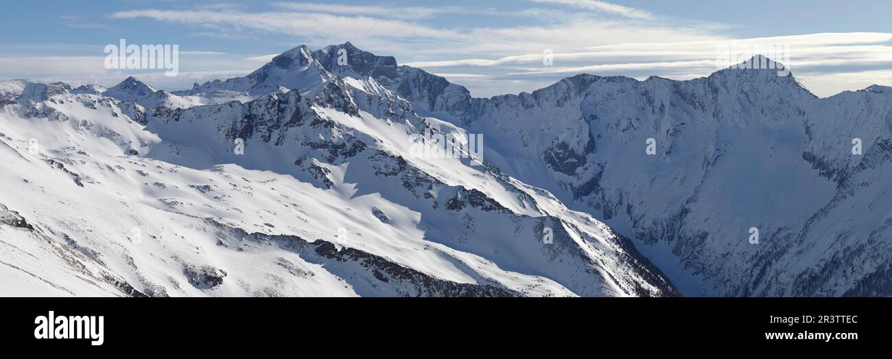 Hochalmspitze, Parc national de Hohe Tauern, Carinthie, Autriche Banque D'Images