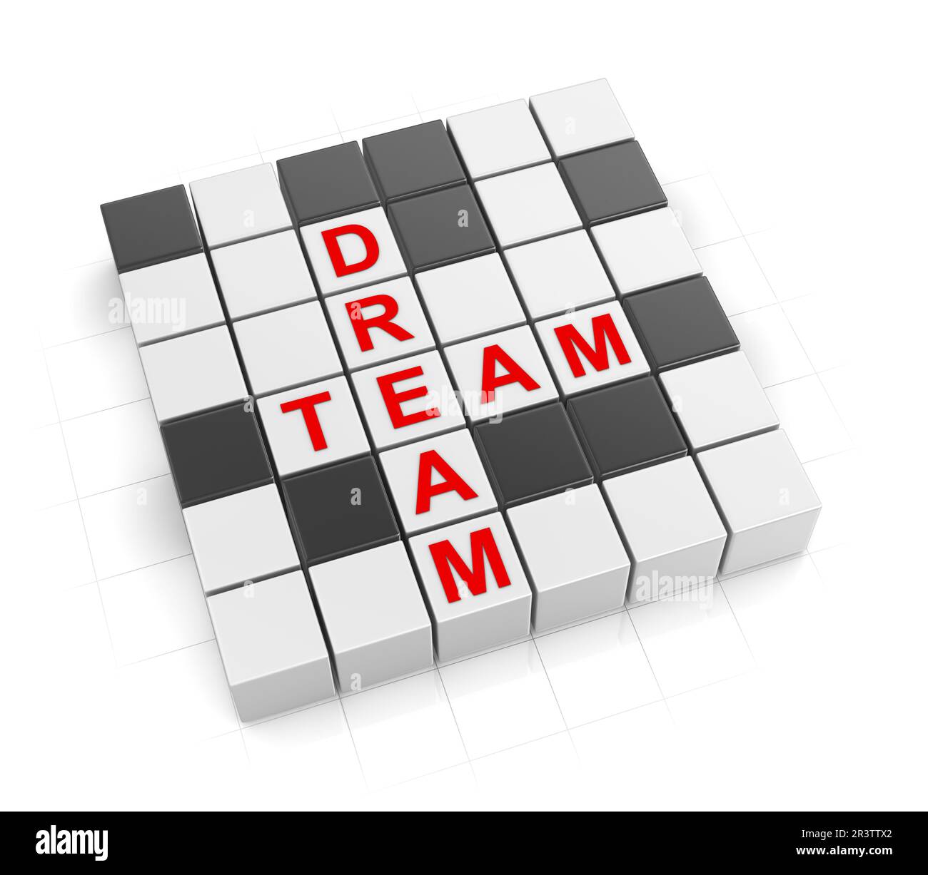 Série de mots croisés 3d Banque D'Images