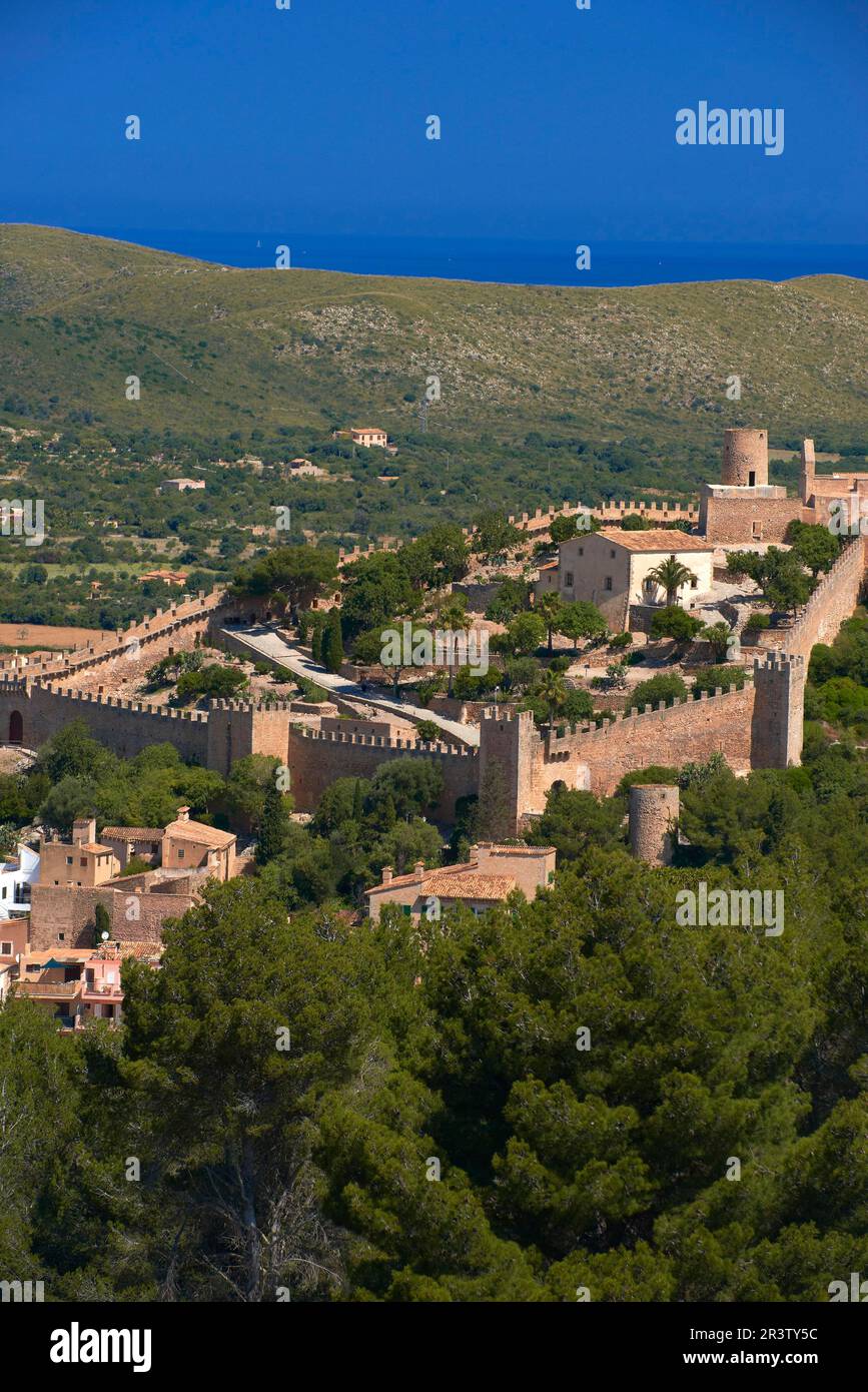 Capdepera, Château, Mallorca, Majorque, Iles Baléares, Espagne Banque D'Images