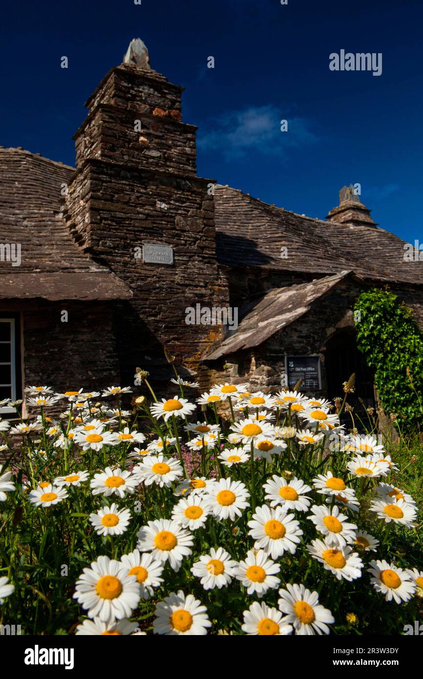 Ancien bureau de poste, Tintagel, Cornwall, Angleterre, Royaume-Uni Banque D'Images