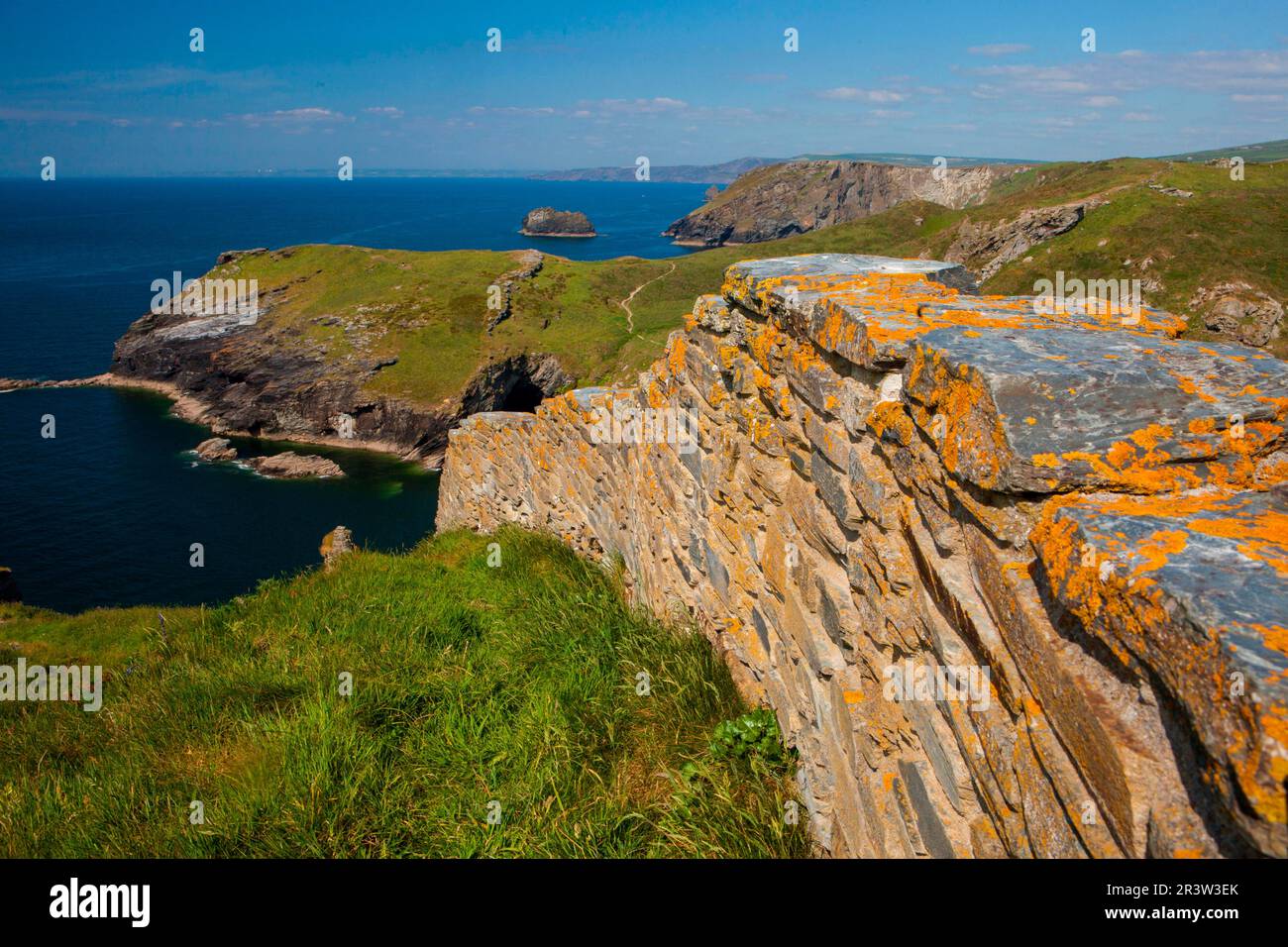 Château, Tintagel, Cornouailles, Angleterre, Royaume-Uni Banque D'Images