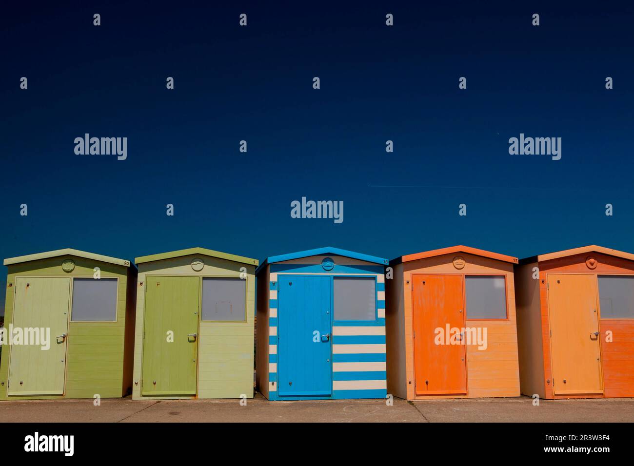 Bath Houses, Seven Sisters, Seaford, Sussex, Angleterre, Royaume-Uni Banque D'Images