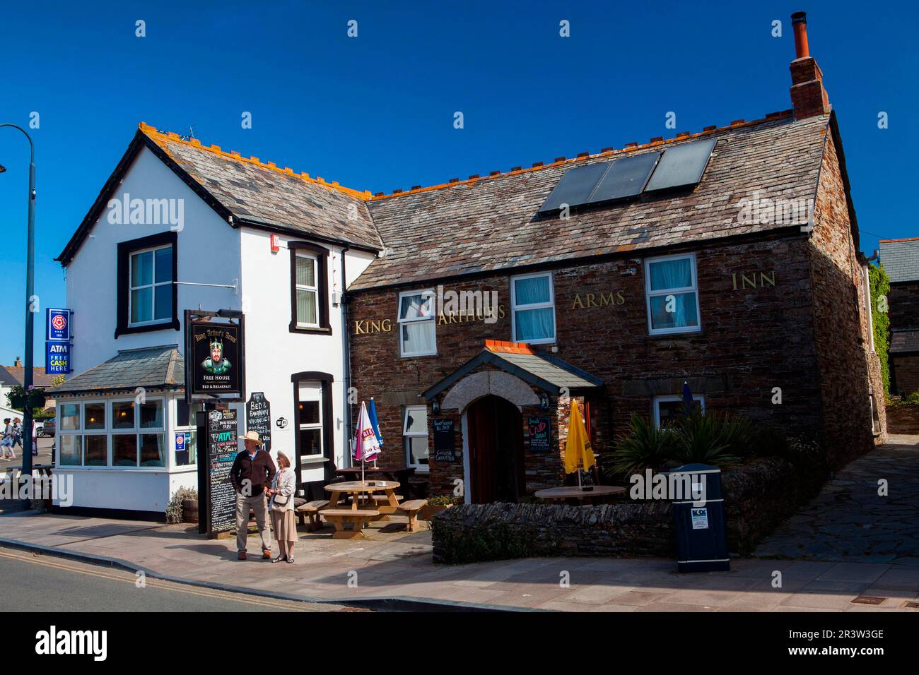 Pub, Tintagel, Cornwall, Angleterre, Royaume-Uni Banque D'Images