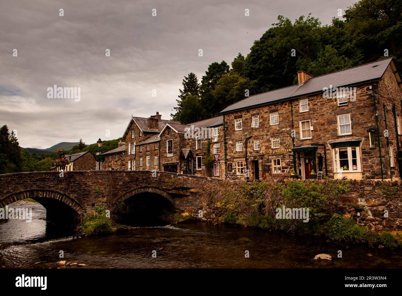 Vieille ville, Beddgelert, parc national de Snowdonia, pays de Galles, Angleterre, Royaume-Uni Banque D'Images