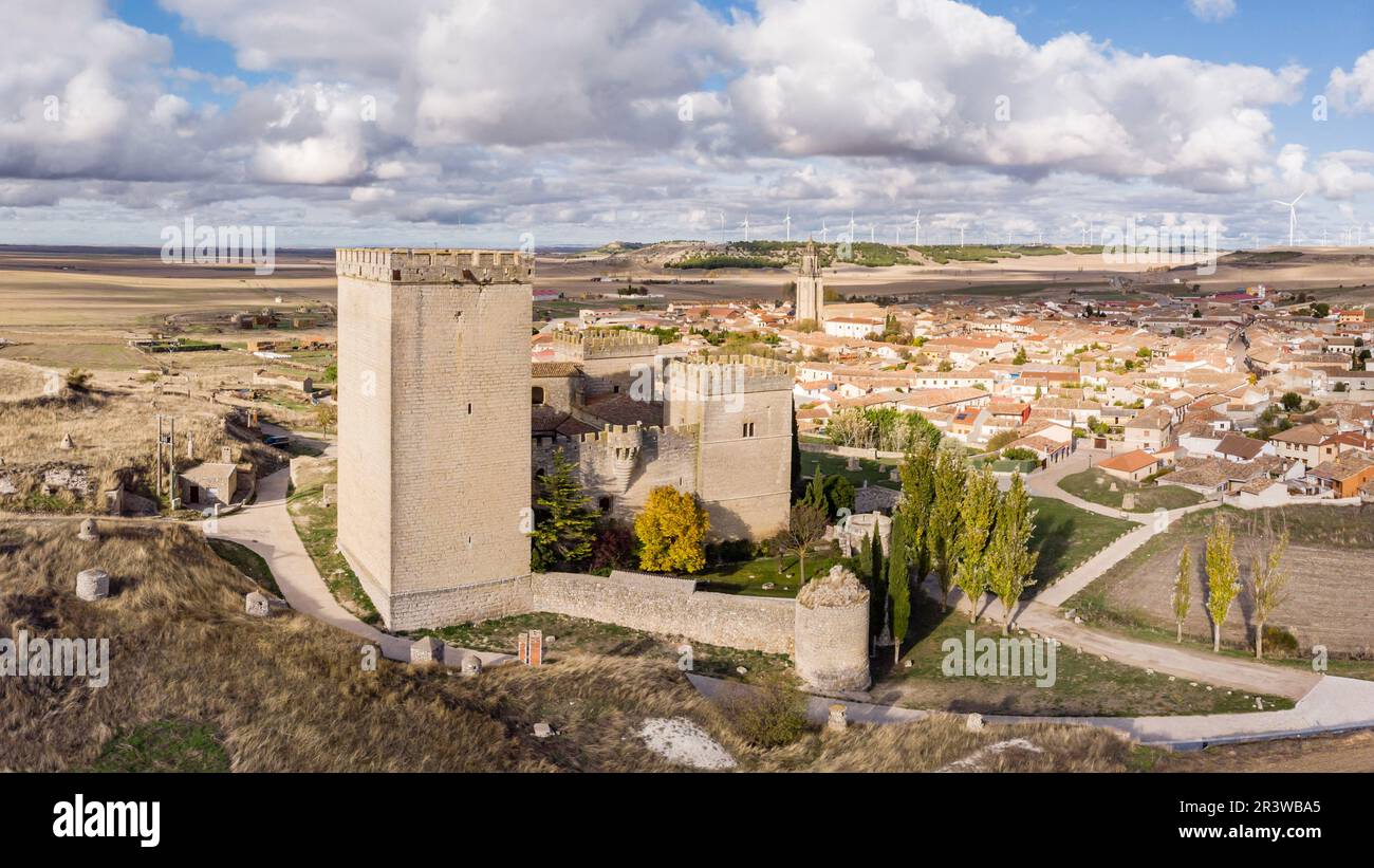 Château d'Ampudia Banque D'Images