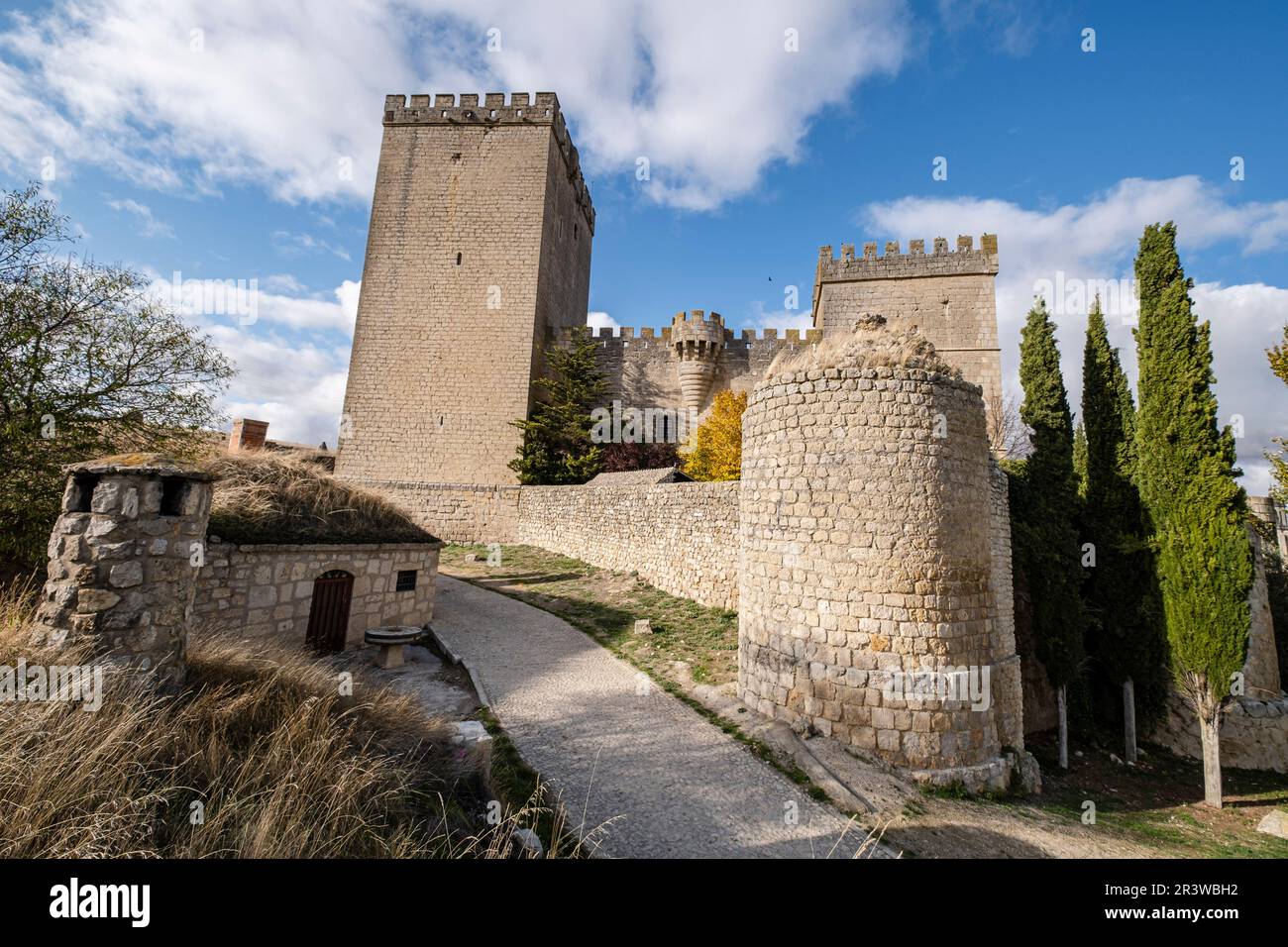 Château d'Ampudia Banque D'Images