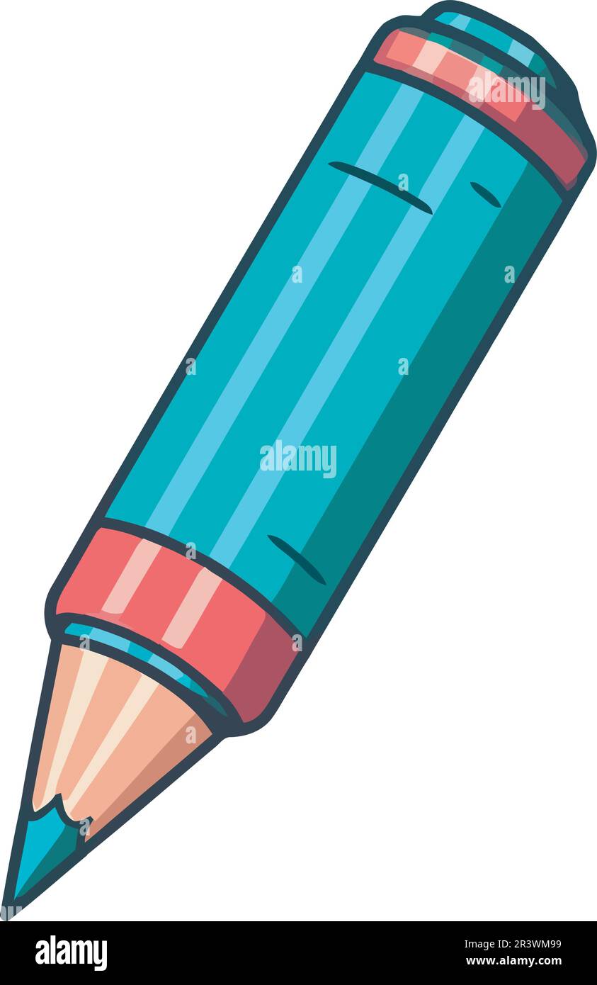 Un crayon net permet de dessiner un outil pour l'éducation Image  Vectorielle Stock - Alamy