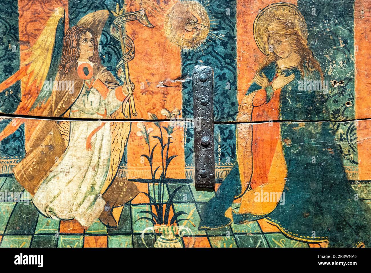 Poitrine de la mariée avec une image de l'annonce Banque D'Images