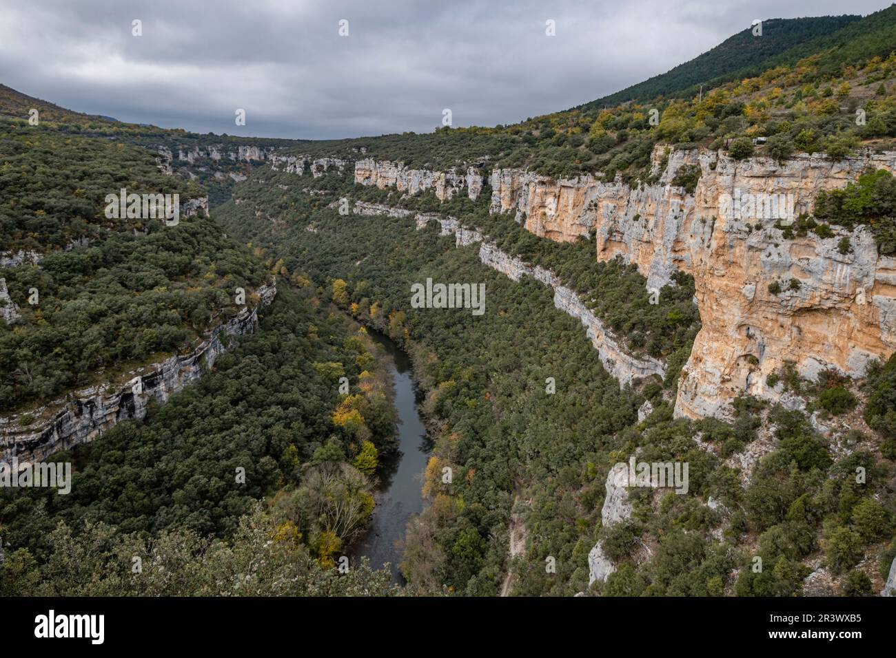 Hoces del Alto Ebro et RudrÃ³n Banque D'Images