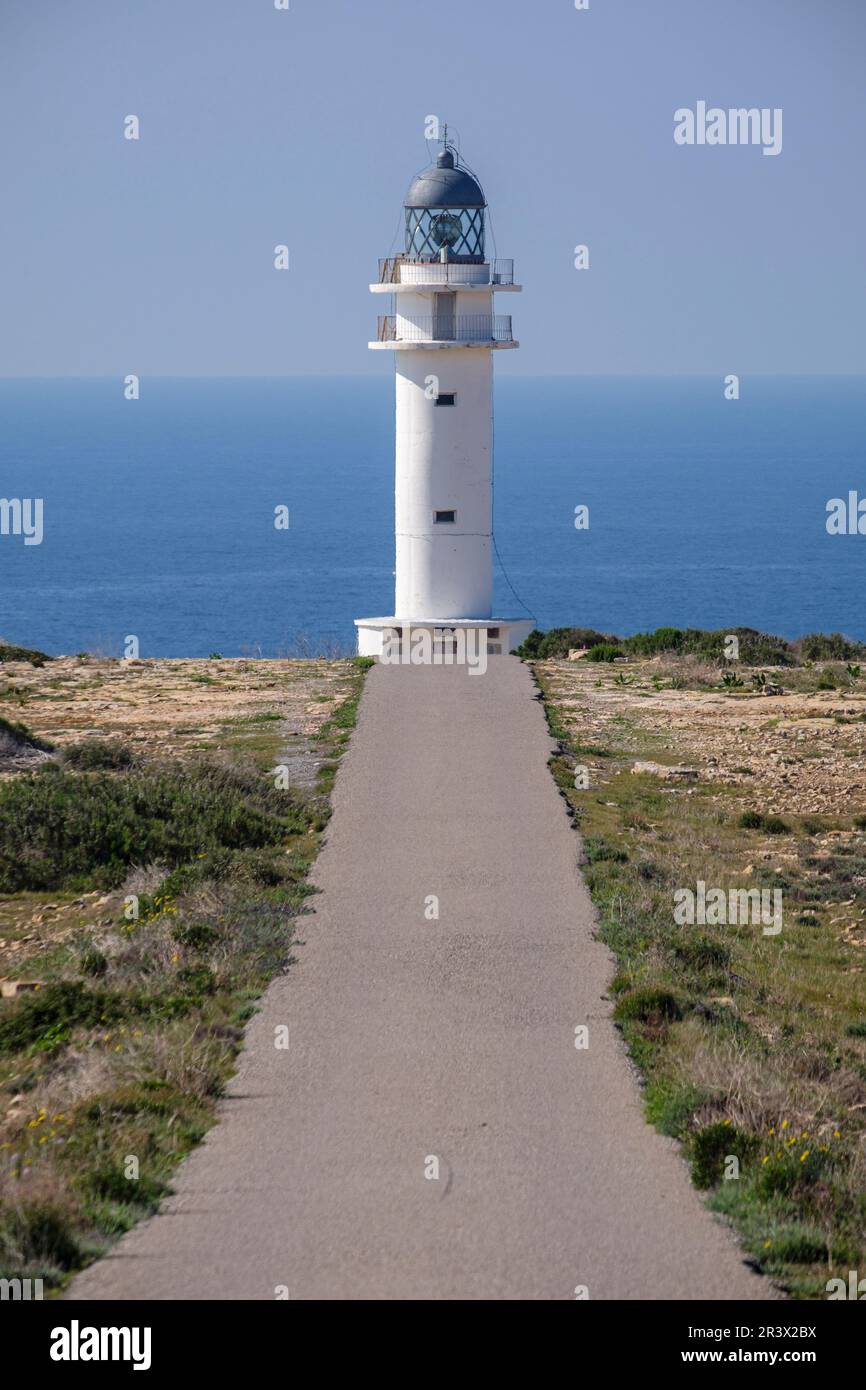 Phare de Cap Barbaria Banque D'Images