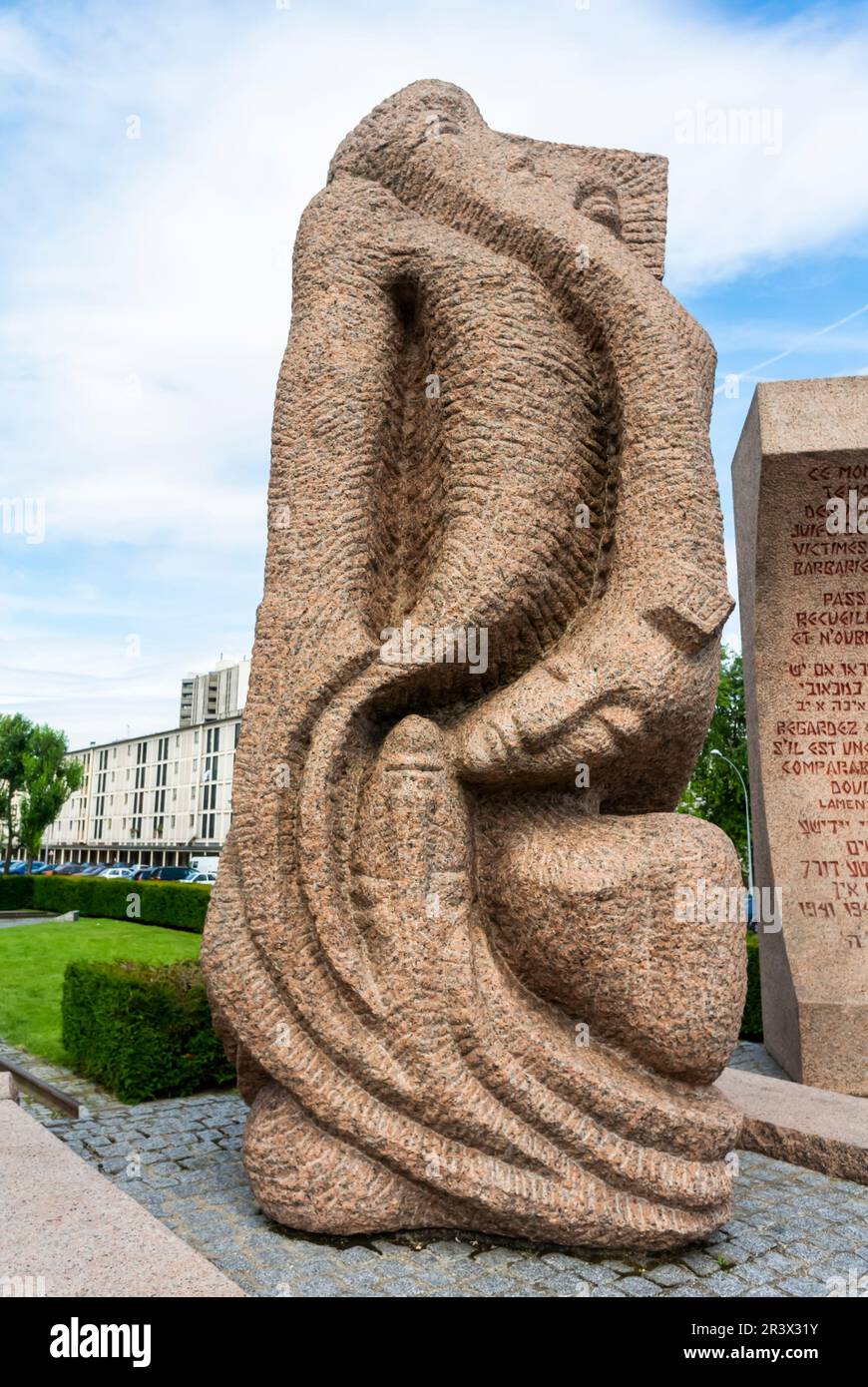 La sculpture moderne, au camp d'internement de Drancy, est devenue identifiée par la banlieue nord-est de Paris dans laquelle elle était située. Le 20 août 1941, Banque D'Images