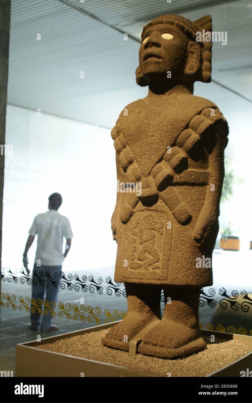 Eschcultura de Tetéeoinan(diosa madre), originaria de Tlabanalco. Museo Nacional de antropologia. Estado de Mexico D.F. Mexique. Banque D'Images