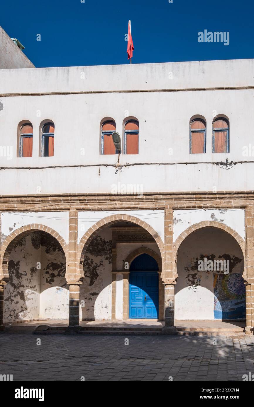 palais de justice, Essaouira, maroc, afrique. Banque D'Images