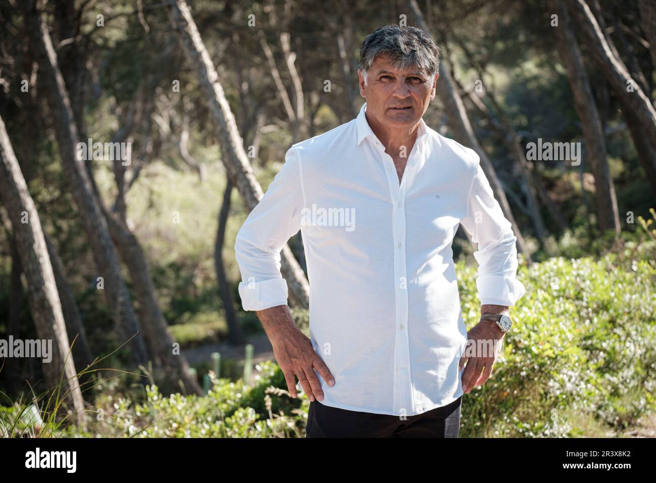 Toni Nadal, (Manacor, 22 février 1961) entraîneur espagnol et entraîneur physique d'entraîneur de tennis depuis le début de sa carrière jusqu'en 2017, par Rafael Nadal,. Banque D'Images