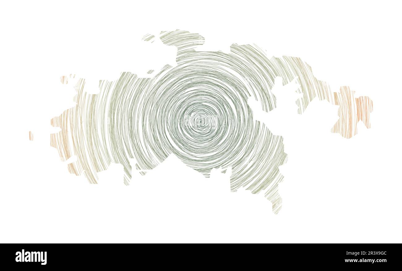Carte de Saint John remplie de cercles concentriques. Cercles de style d'esquisse en forme d'îlot. Illustration vectorielle. Illustration de Vecteur Carte de Saint John remplie de cercles concentriques. Cercles de style d'esquisse en forme d'îlot. Illustration vectorielle. Illustration de Vecteur
