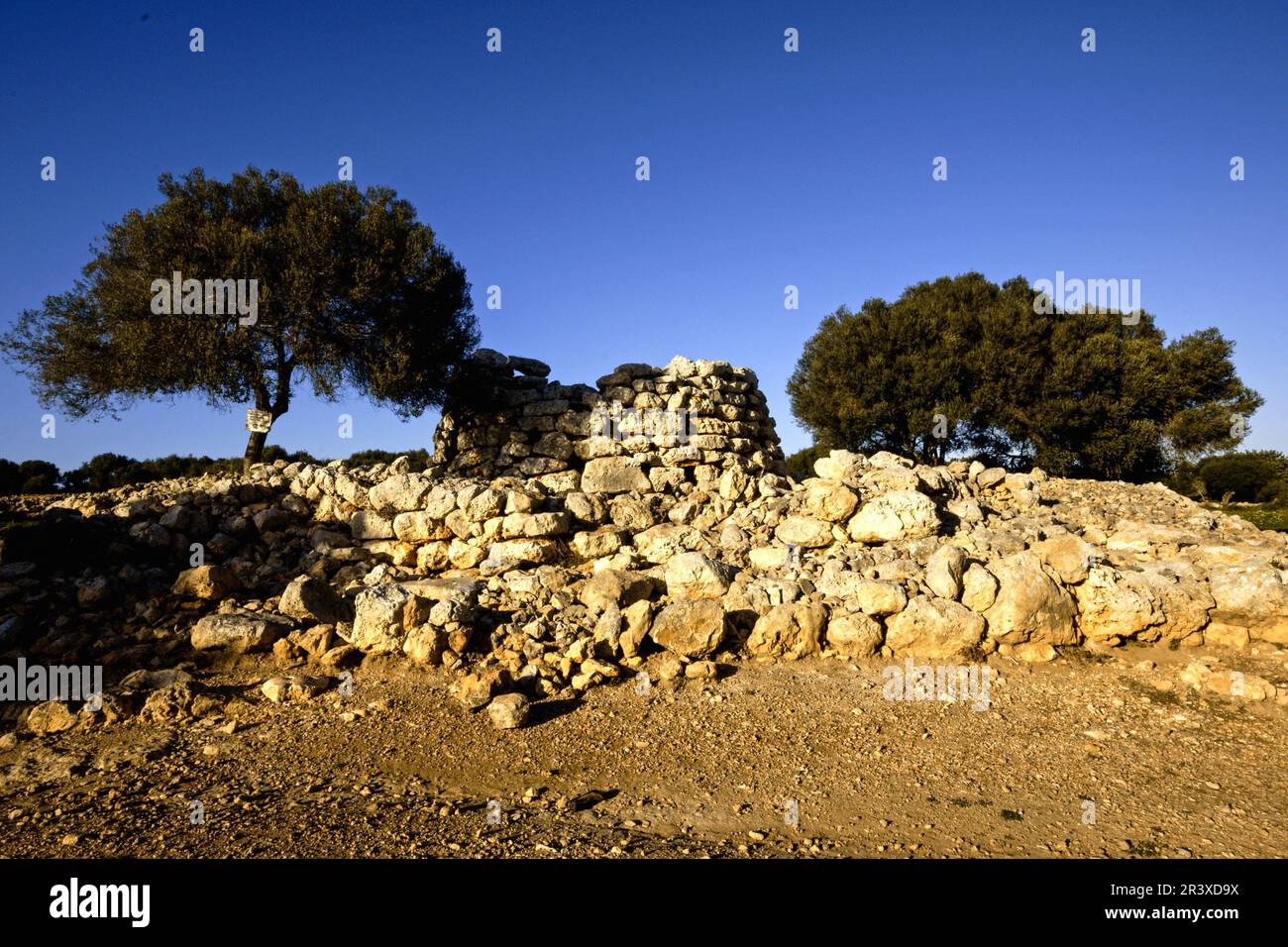 Talaiòtico Poblado de Capocorb Vell (Edad de bronce). Llucmajor.Comarca de Migjorn. Mallorca. Baleares.España. Banque D'Images