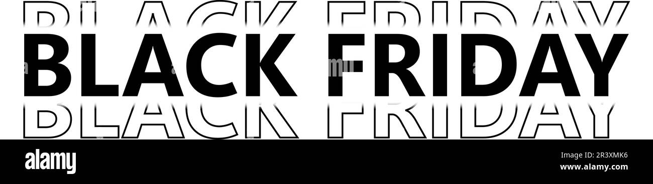 motif vectoriel de bannière du vendredi fou Illustration de Vecteur