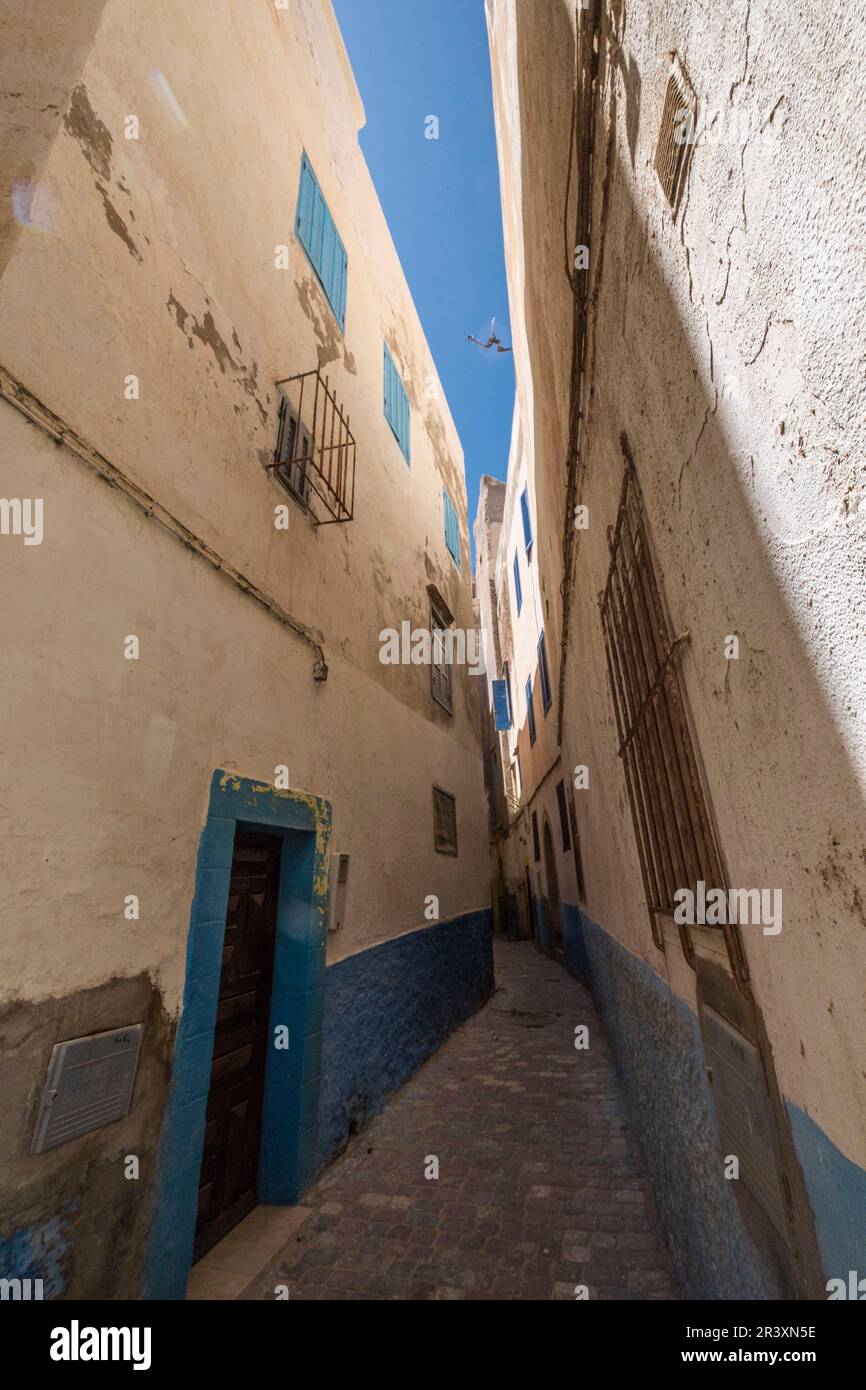 medina Alley, Essaouira, maroc, afrique. Banque D'Images