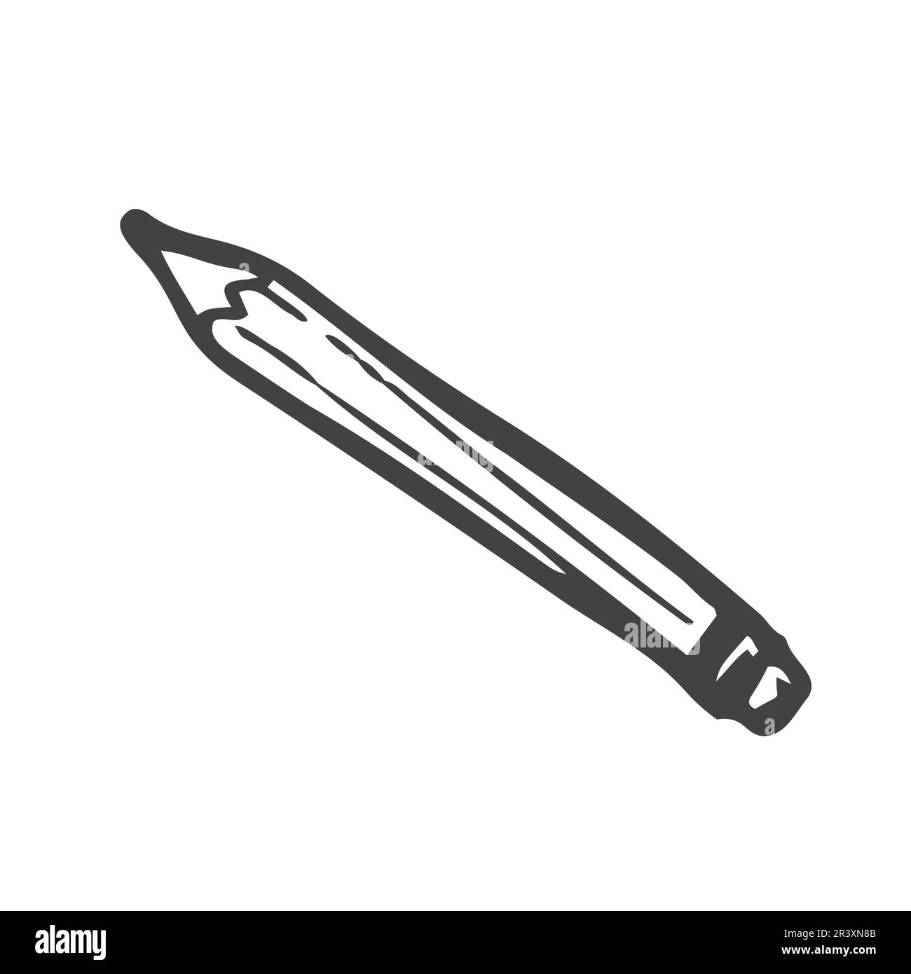 Crayon - dessin d'esquisse vectoriel. Esquisse de ligne. Illustration de Vecteur