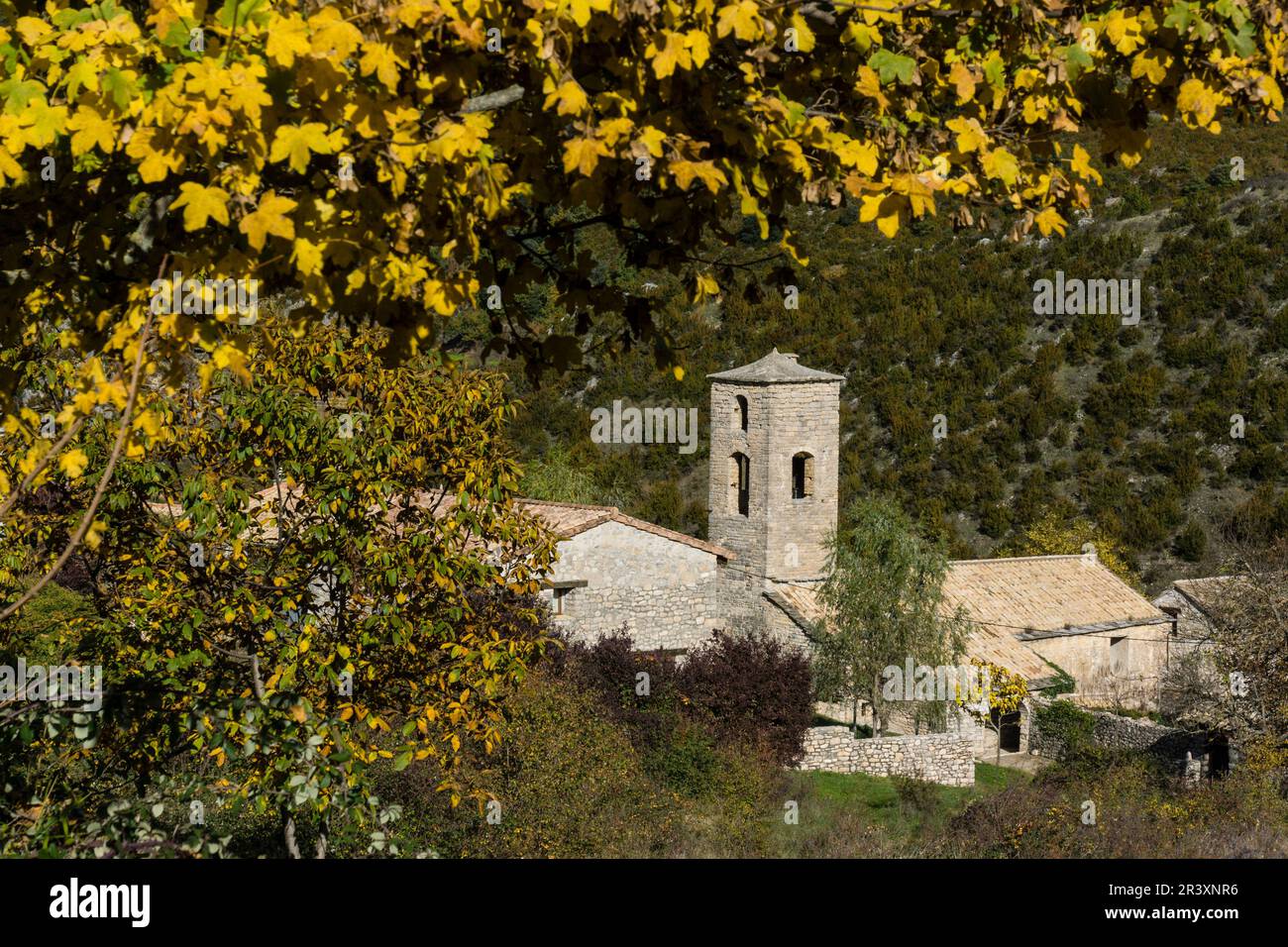 Sarsa de Surta, Sobrarbe, Provincia de Huesca, Comunidad Autónoma de Aragón, cordillera de los Pirineos, Espagne, Europe. Banque D'Images