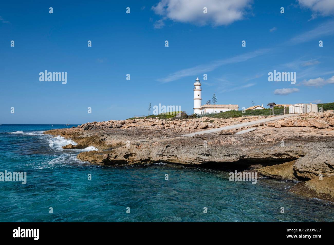 Phare du Cap Salines Banque D'Images