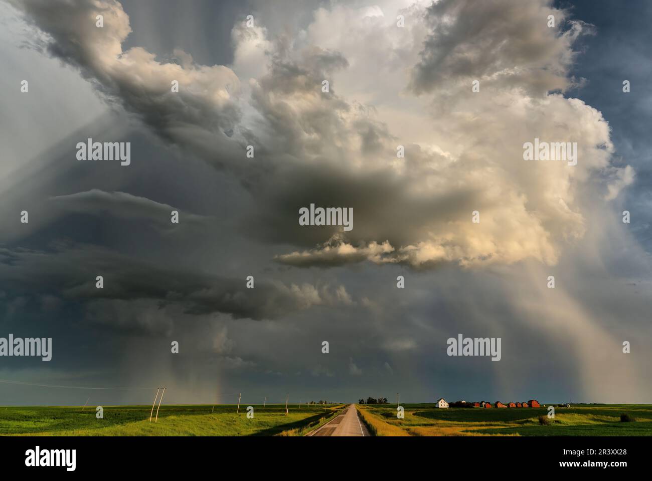 Les nuages des Tempêtes des Prairies Banque D'Images
