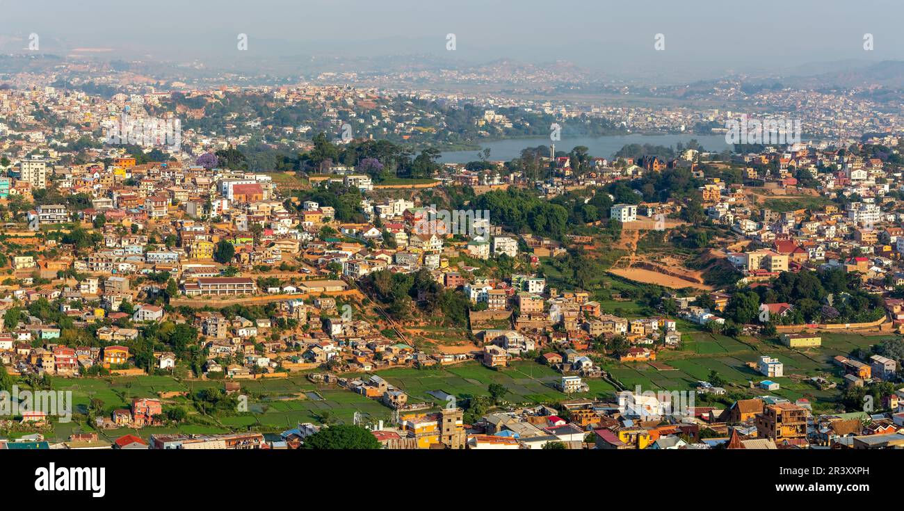 Antananarivo, capitale et plus grande ville de Madagascar. Banque D'Images