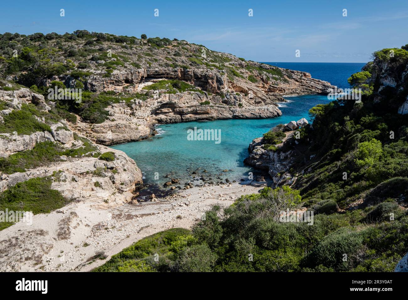 Cala Mírmols Banque D'Images