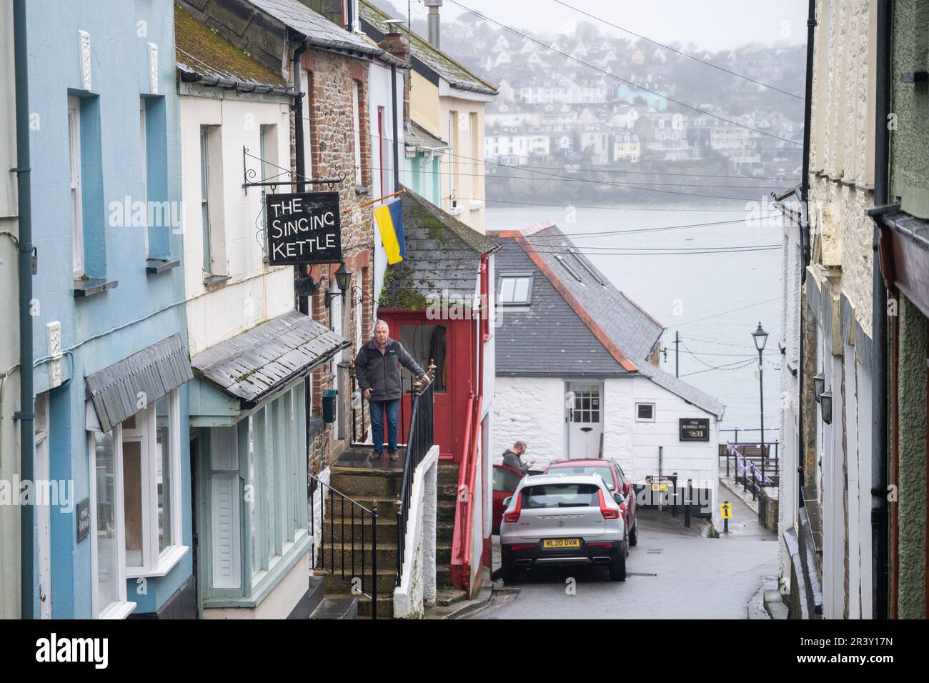 Polruan, Cornwall, royaume-uni Banque D'Images