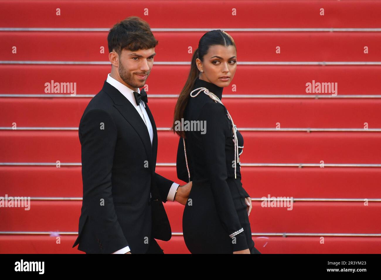 Cannes, France. 24th mai 2023. Kika Gomes et Pierre Gasly - première du film le Pot au feu lors du Festival annuel de Cannes 76th CANNES, FRANCE sur 24 mai 2023. (Photo de Lionel Urman/Sipa USA) crédit: SIPA USA/Alay Live News Banque D'Images